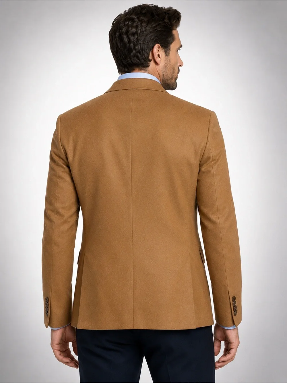 Louis Vitello Camel Cashmere Wool Blazer Sport Coat 38R Italy - Picture 3 of 14
